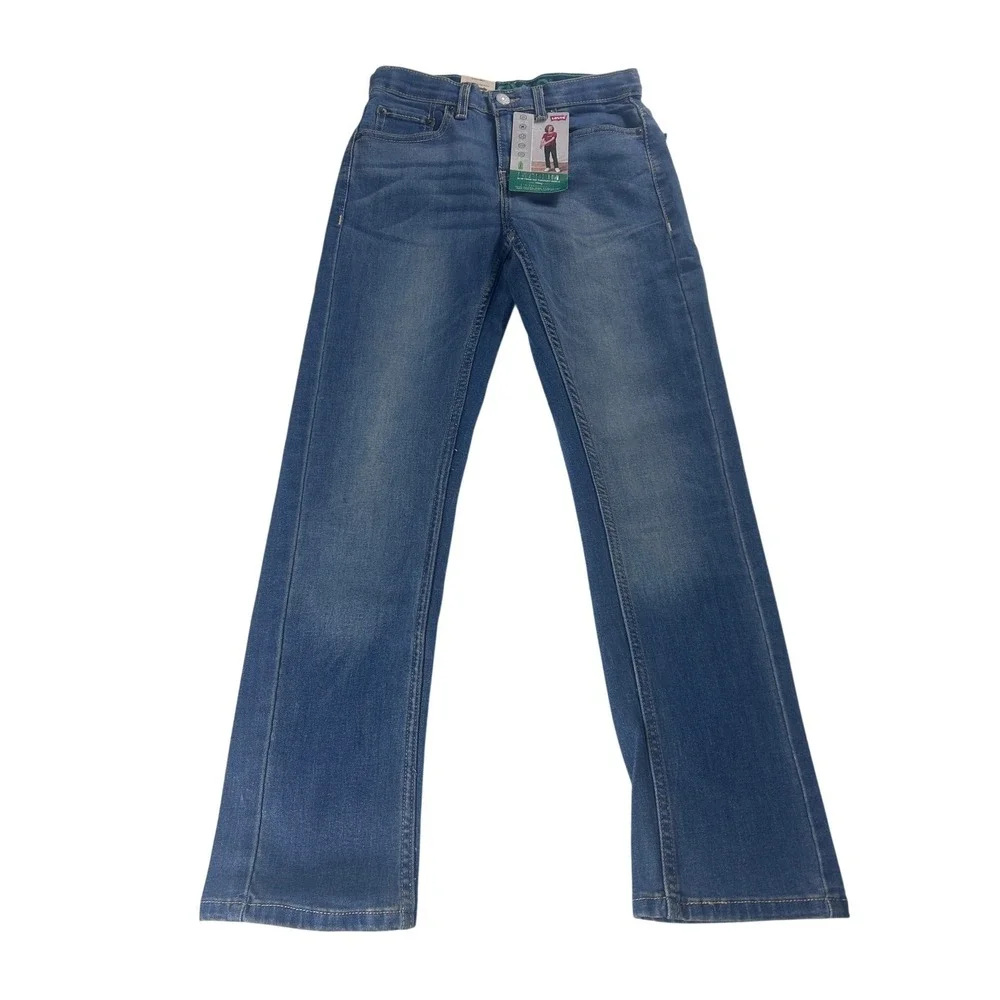 Levis 511‎ Slim Boys Jeans Size 12 Reg 26x27 Medium Wash Adjustable Waist NEW
